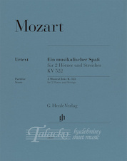 A Musical Joke K. 522 for 2 Horns in F and Strings - Conductor's score